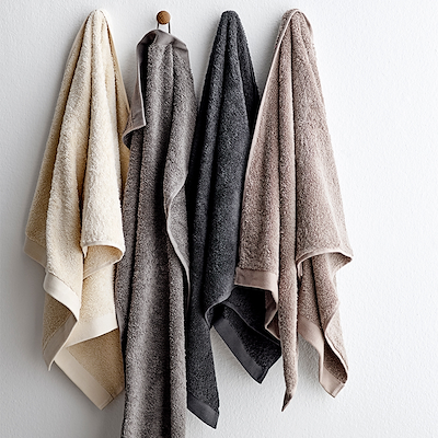 Södahl Organic Comfort håndklæde sort 50x100 cm