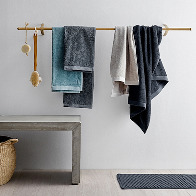 Södahl Comfort håndklæde sort 70x140 cm
