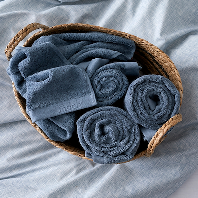 Södahl Comfort Organic Håndklæde China Blue 40x60 cm
