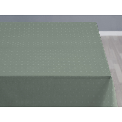 Södahl damask dug Squares 140x270 cm leaf green