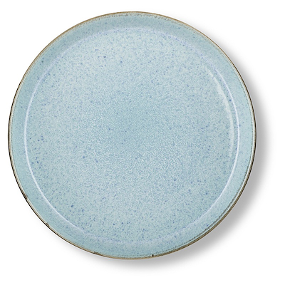Bitz Gastro flad tallerken grå/lyseblå 27cm