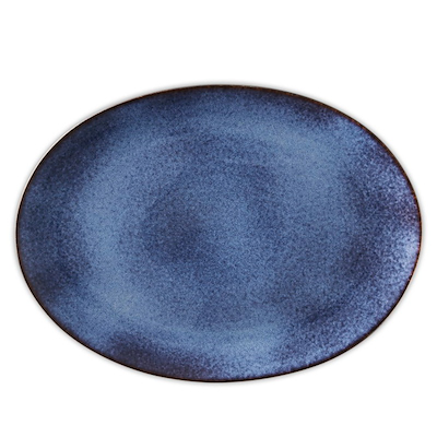 Bitz Gastro serveringsfad sort/mørkeblå 45x34 cm