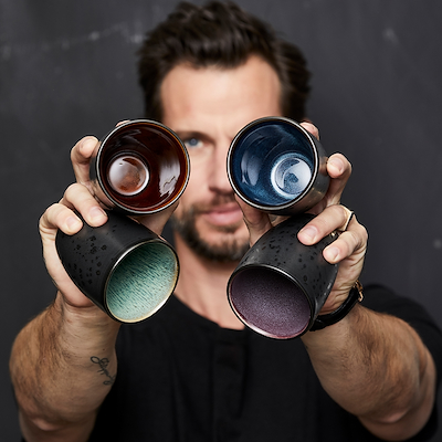 Bitz spectrum termokrus sort/multifarvet 27 cl 4 stk.