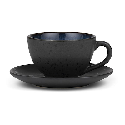 Bitz kop med underkop sort/mørkeblå 24 cl