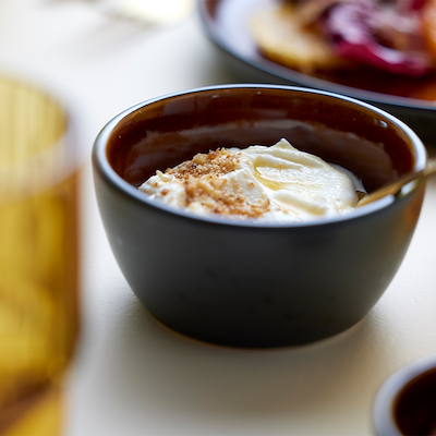 Bitz skål sort/amber 10 cm