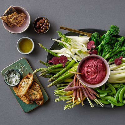 Bitz skål grå/pink