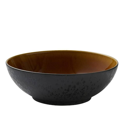 Bitz salatskål sort/amber 30 cm