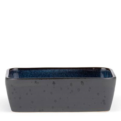 Bitz fad rektangulær sort/mørkblå 19x14 cm