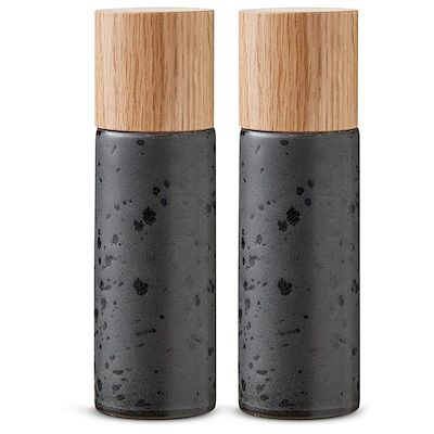 Bitz salt- og peberkværnsæt sort