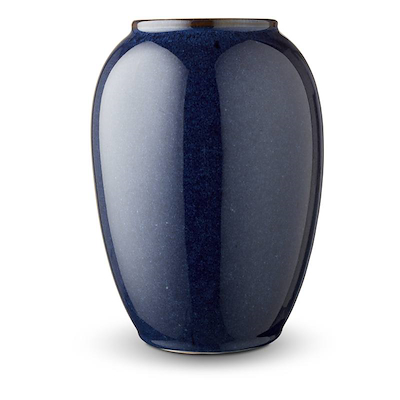 Bitz vase stentøj blå 20 cm