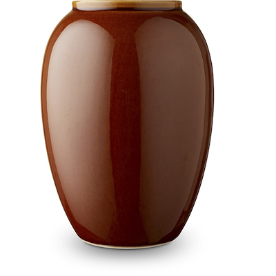 Bitz vase stentøj amber 20 cm
