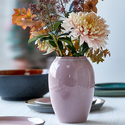 Bitz vase lyserød H20 cm