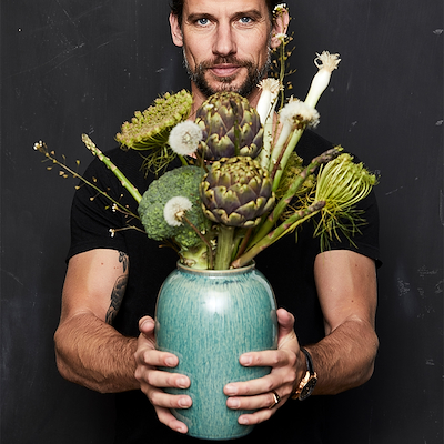 Bitz vase stentøj grøn 25 cm