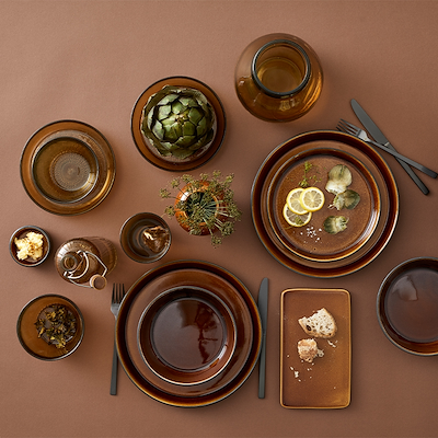 Bitz Kusintha skål amber 12 cm