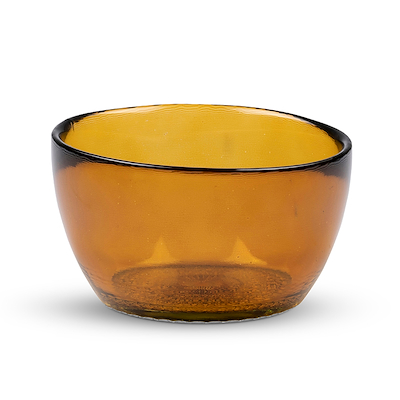 Bitz Kusintha skål glas amber 12 cm