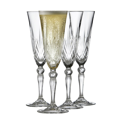 Lyngby Glas Melodia champagneglas 4 stk.