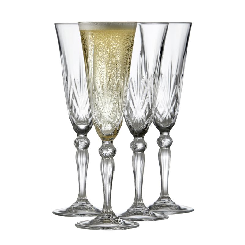 influenza reservedele ribben Lyngby Glas Melodia champagneglas 4 stk. 16 cl | Kop & Kande