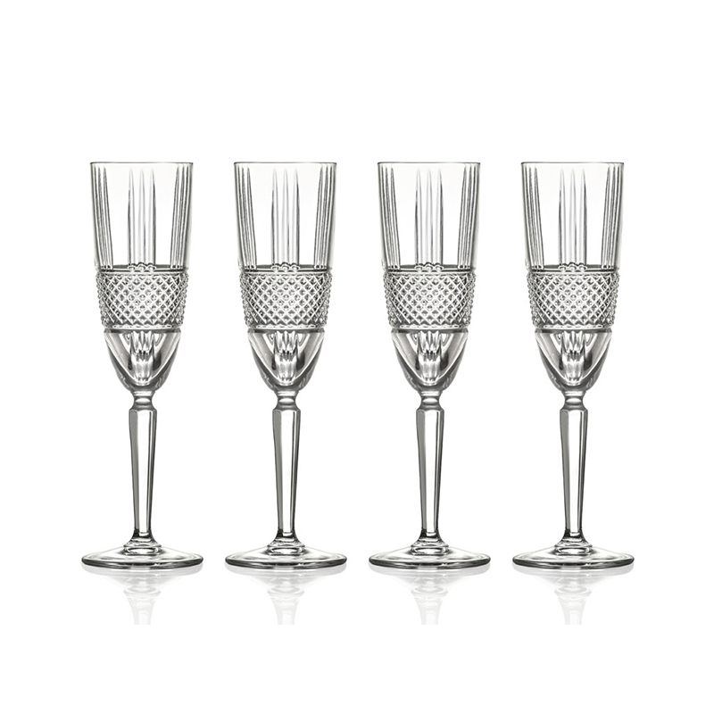 Pearly hørbar God følelse Lyngby Glas Brillante champagne 4 stk. 19 cl | Kop & Kande