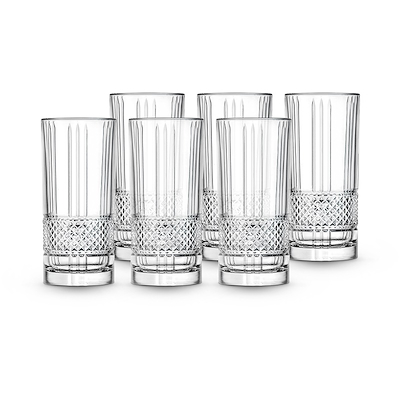 Lyngby Glas Brillante highball glas klar 37 cl 6 stk.