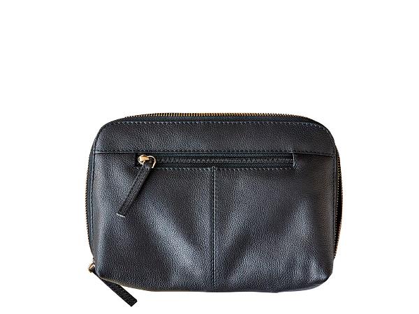Corium pung/ clutch 24x17 cm sort skind