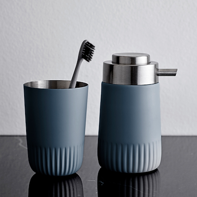 Södahl Plissé tandbørsteholder china blue