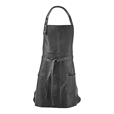 læderforklæde sort