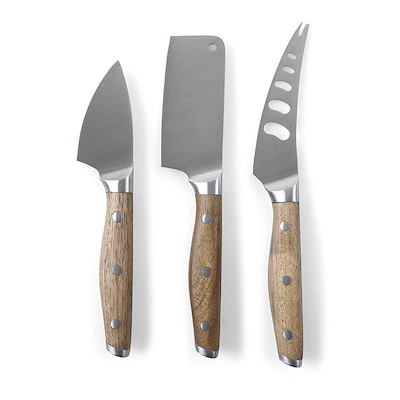 Aldente osteknivsæt træ farve