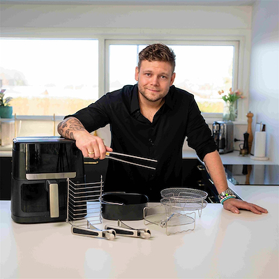 Casper Sobczyk tilbehørssæt til airfryer med 6 dele