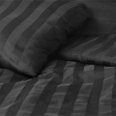 Olsen Home bambus satin sengetøj koksgrå 140x220 cm