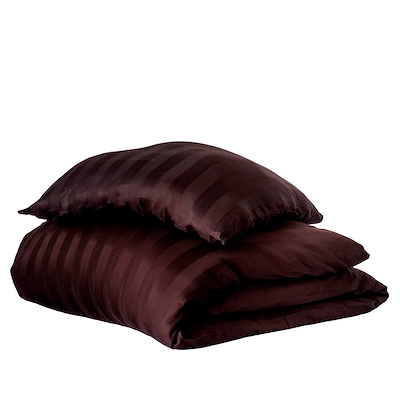 Olsen Home bambus satin sengetøj brun 140x220 cm