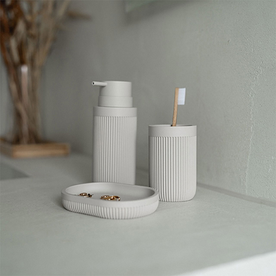 Olsen Home badeværelse sæt grå 3 dele