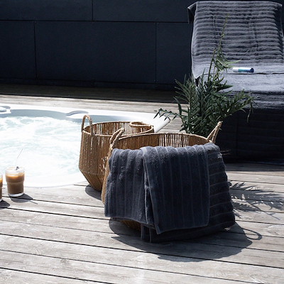 Olsen Home bambus håndklæder mørkegrå 70x140/50x70 cm 4 stk.