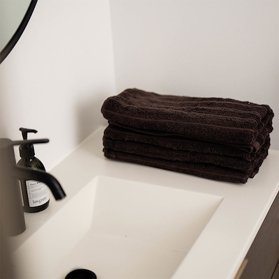 Olsen Home bambus håndklæder mokkabrun 70x140/50x70 cm 4 stk.