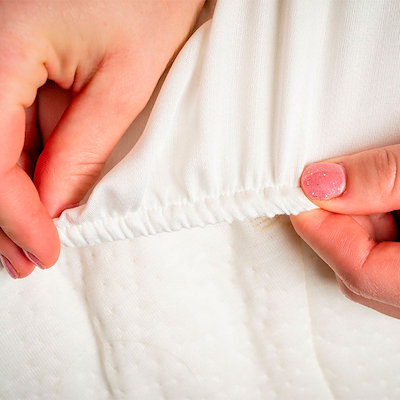 Olsen Home kuvertlagen bambus hvid 90x200 cm