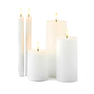 Olsen Home LED stearinlys hvid 5 stk. inklusiv fjernbetjening