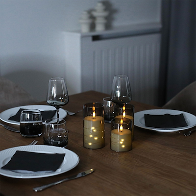 Olsen Home LED lys i glas 3 stk