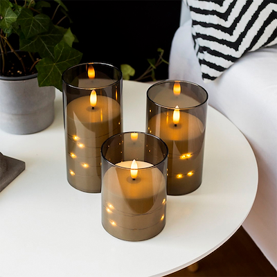 Olsen Home LED lys i glas 3 stk