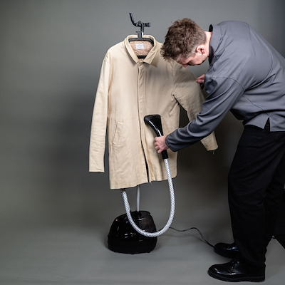 Sjö tøjsteamer med stativ - justerbart i højden