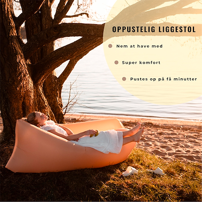 Oppustelig liggestol 240x70 cm