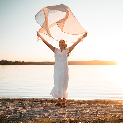 Sandfri strandmåtte 200x150 cm