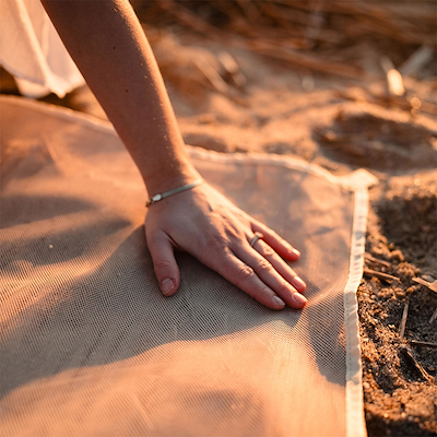 Sandfri strandmåtte 200x150 cm