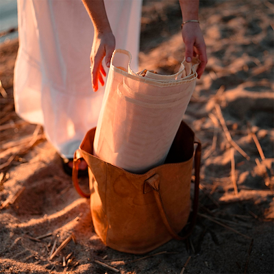 Sandfri strandmåtte 200x150 cm