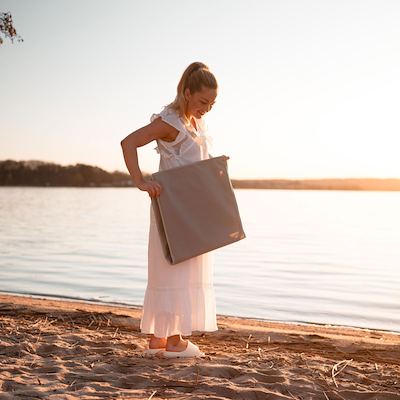 Scandinavian Collection foldbar strandmåtte med ryglæn