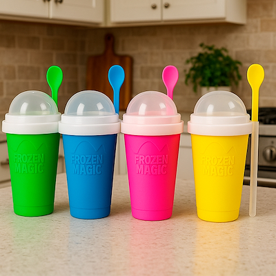 Slush ice cups - assorterede farver