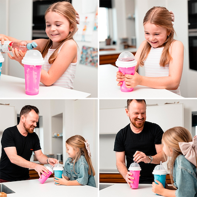 Slush ice cups - assorterede farver