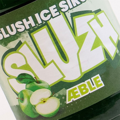 Slush ice sirup æble inkl. pant 1 liter