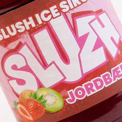 Slush ice sirup jordbær/kiwi inkl. pant 1 liter