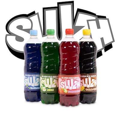 Slush ice sirup jordbær/kiwi inkl. pant 1 liter