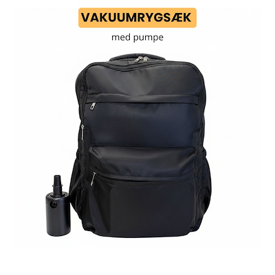 Scandinavian Collection vakuum rygsæk sort H 46 cm