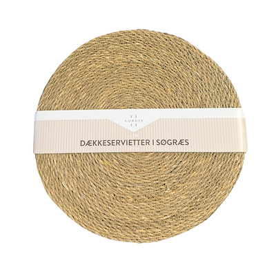 Nordis dækkeserviet brun Ø 35 cm 4 stk.